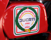 Ducati World Champion F2 ​1981/ 1982 Sticker 10cm x 10cm approx As per image