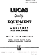 Lucas Manual Index